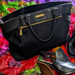 Michael Kors fabric and leather bag